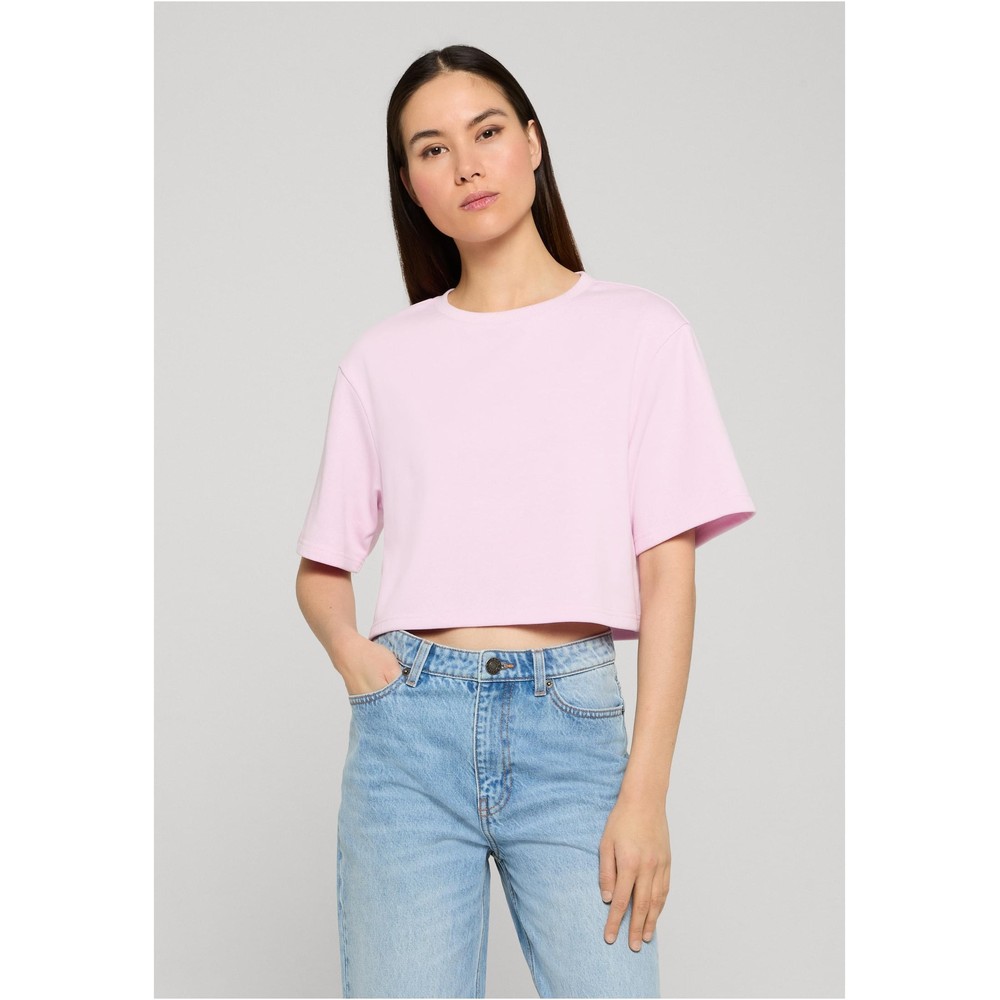 Urban Classics - Light Terry Crop top - Roze